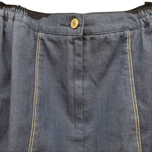 Lana Sport Woman Denim Jeans Skirt with unique front pockets - Picture 2 of 12